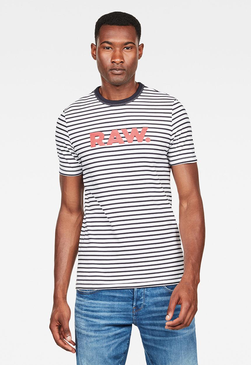 G-STAR - Resistor short sleeve tee - navy & white 