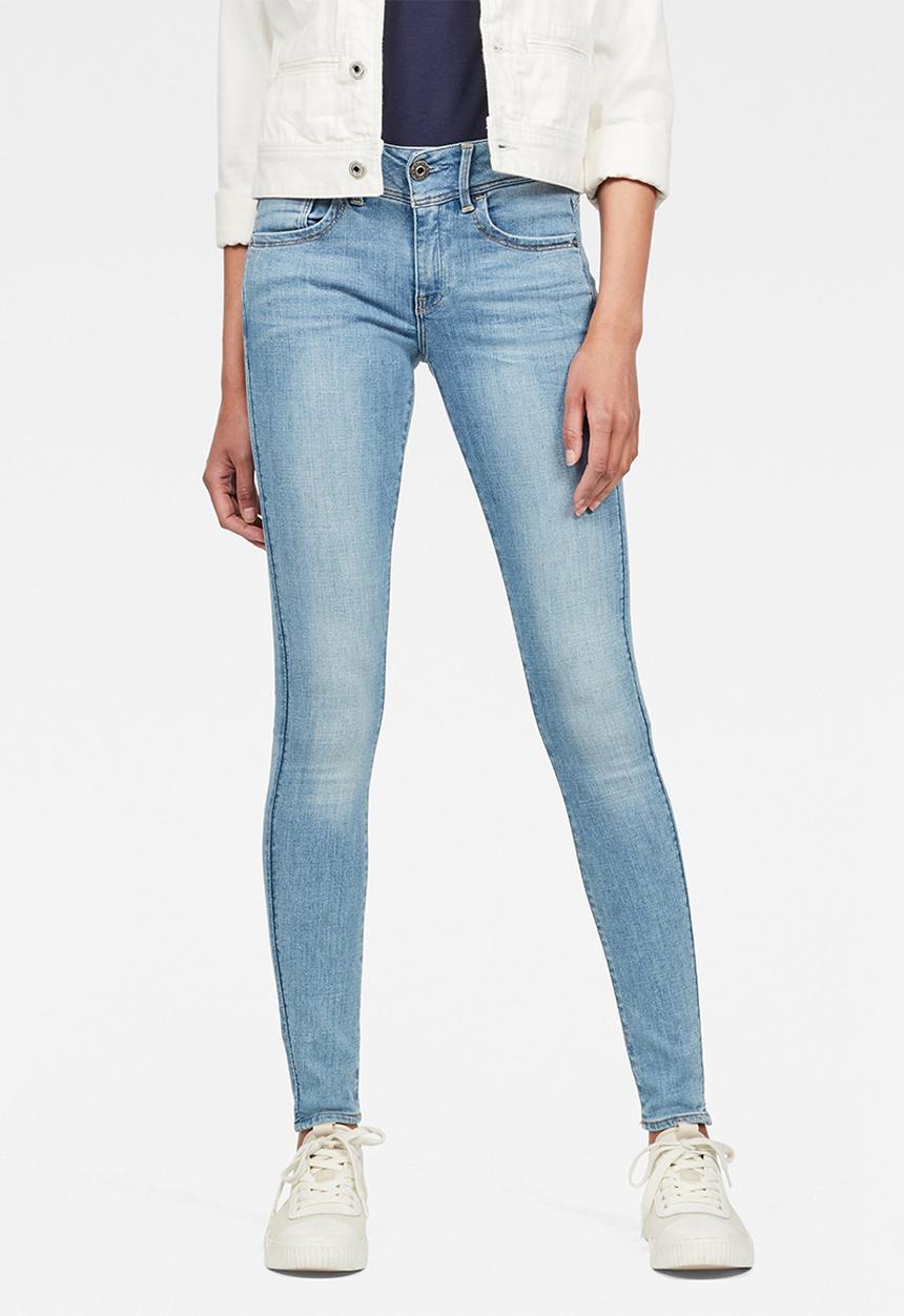 G-STAR - Lynn mid super skinny jeans - blue