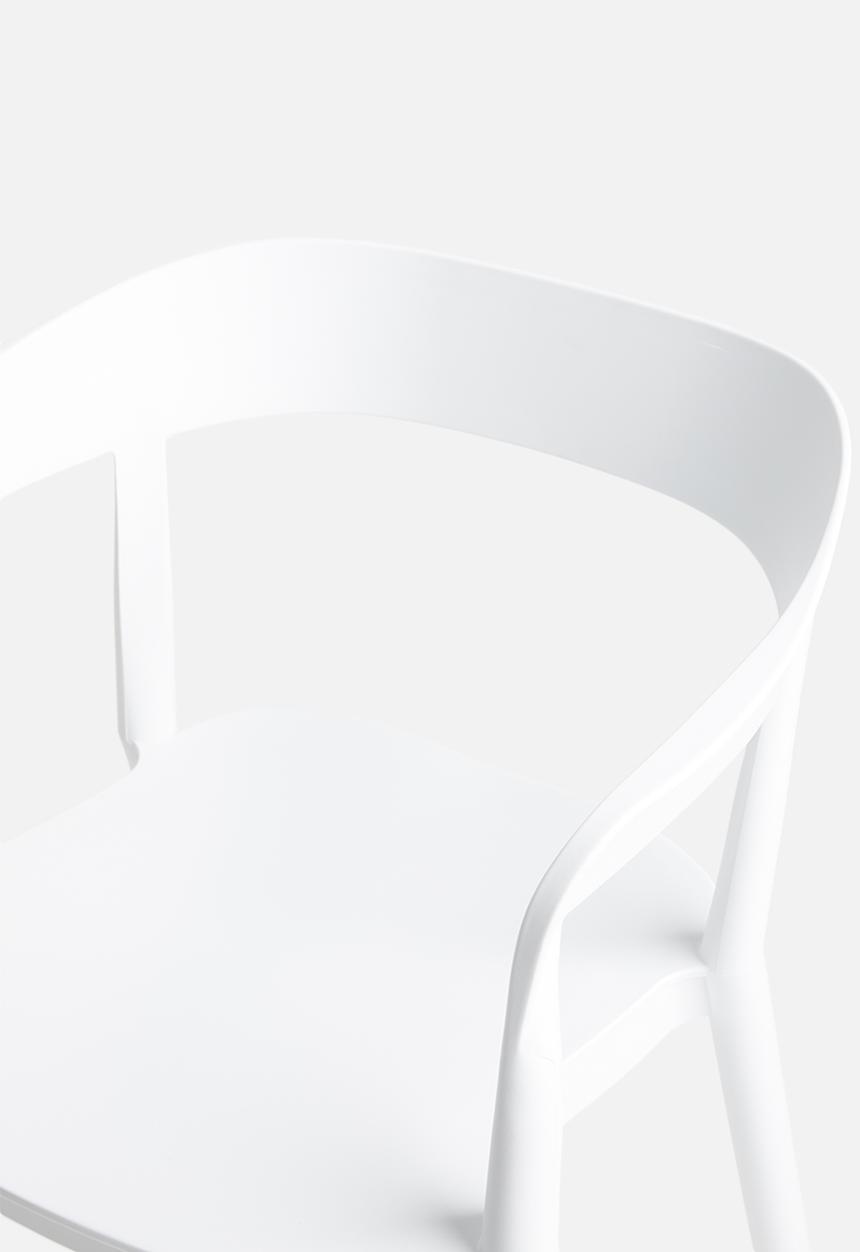 Sixth Floor - Luna chair - white