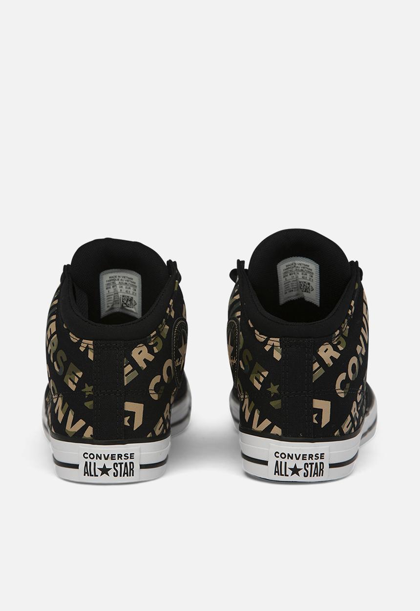 Converse - Chuck Taylor All Star street - wordmarkhiblack/desert khaki/white