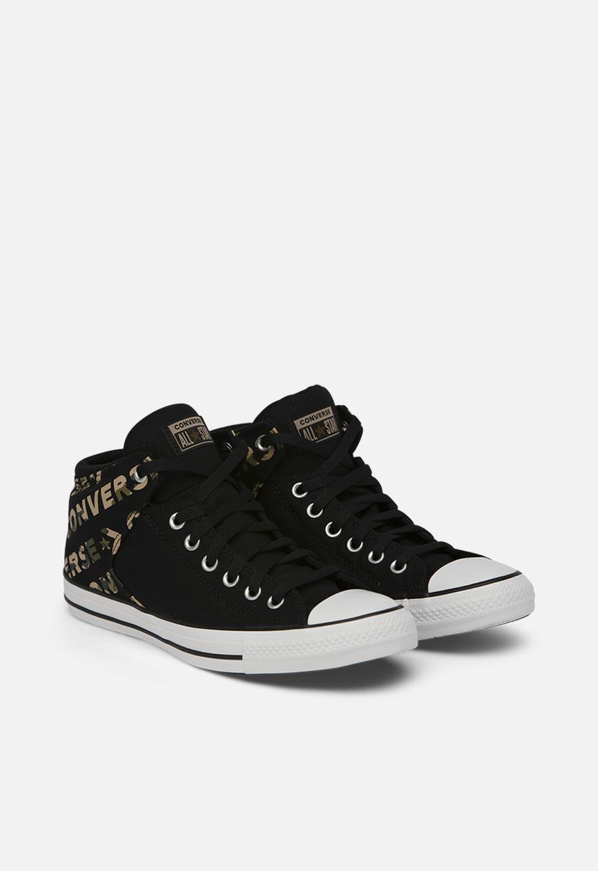 Converse - Chuck Taylor All Star street - wordmarkhiblack/desert khaki/white