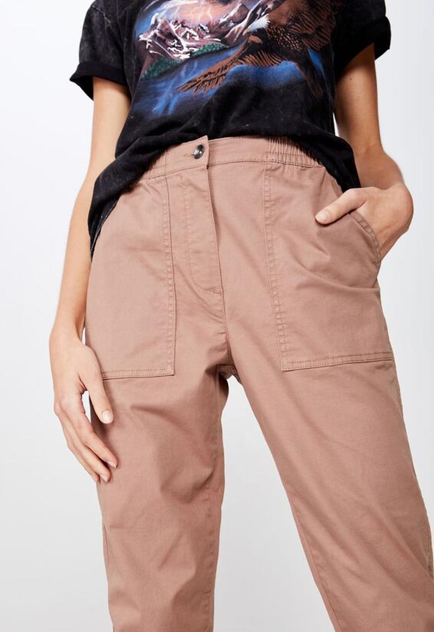 Cotton On - Cuffed chino - brown