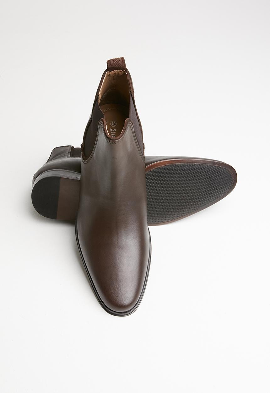 Superbalist - Shaun leather chelsea boot - brown