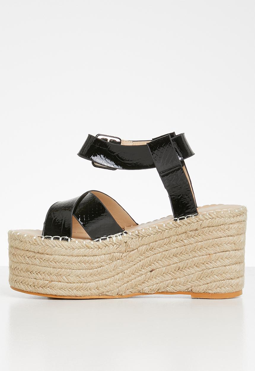 Superbalist - Shaani espadrille flatform - black