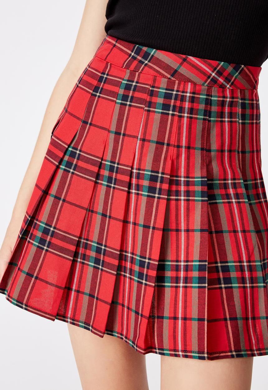 Factorie - Pleated skirt - red
