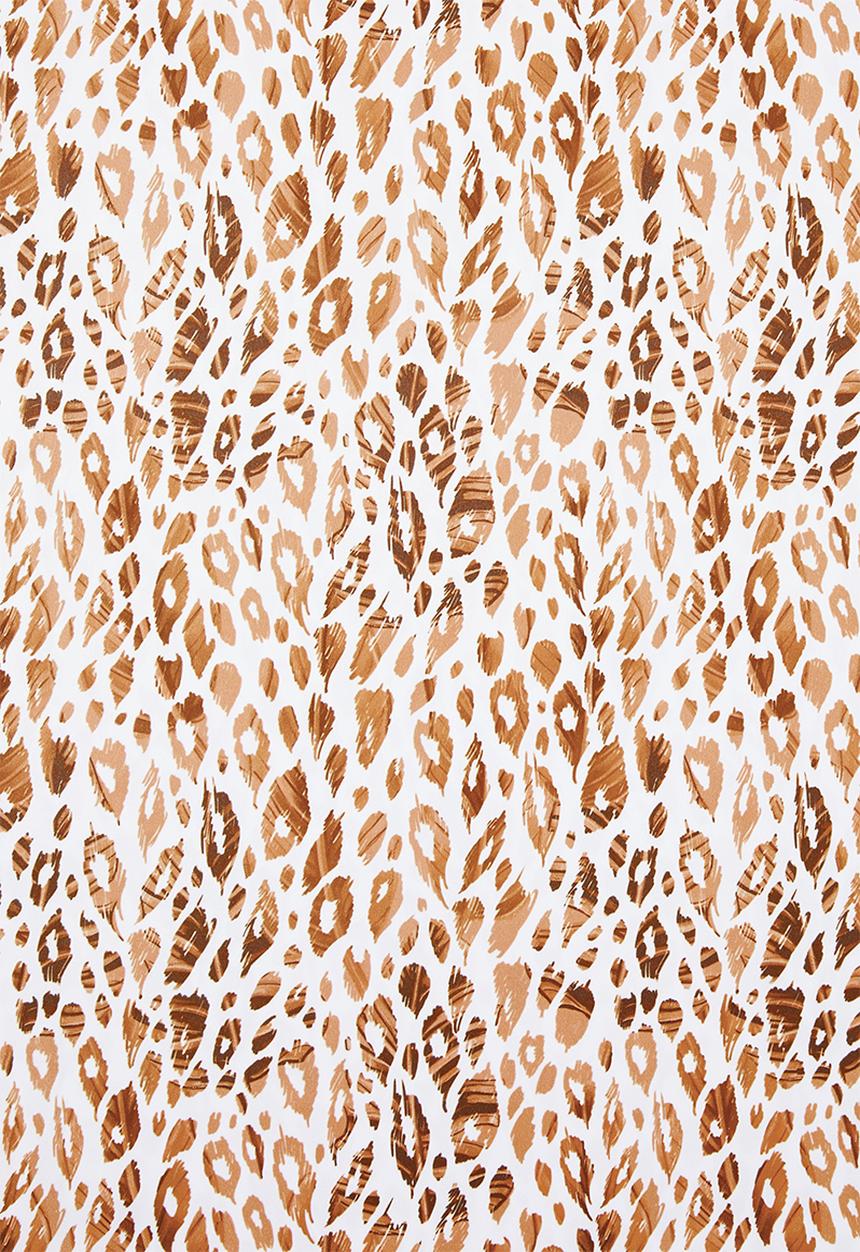 edit - Sleeved shift dress - orange & white