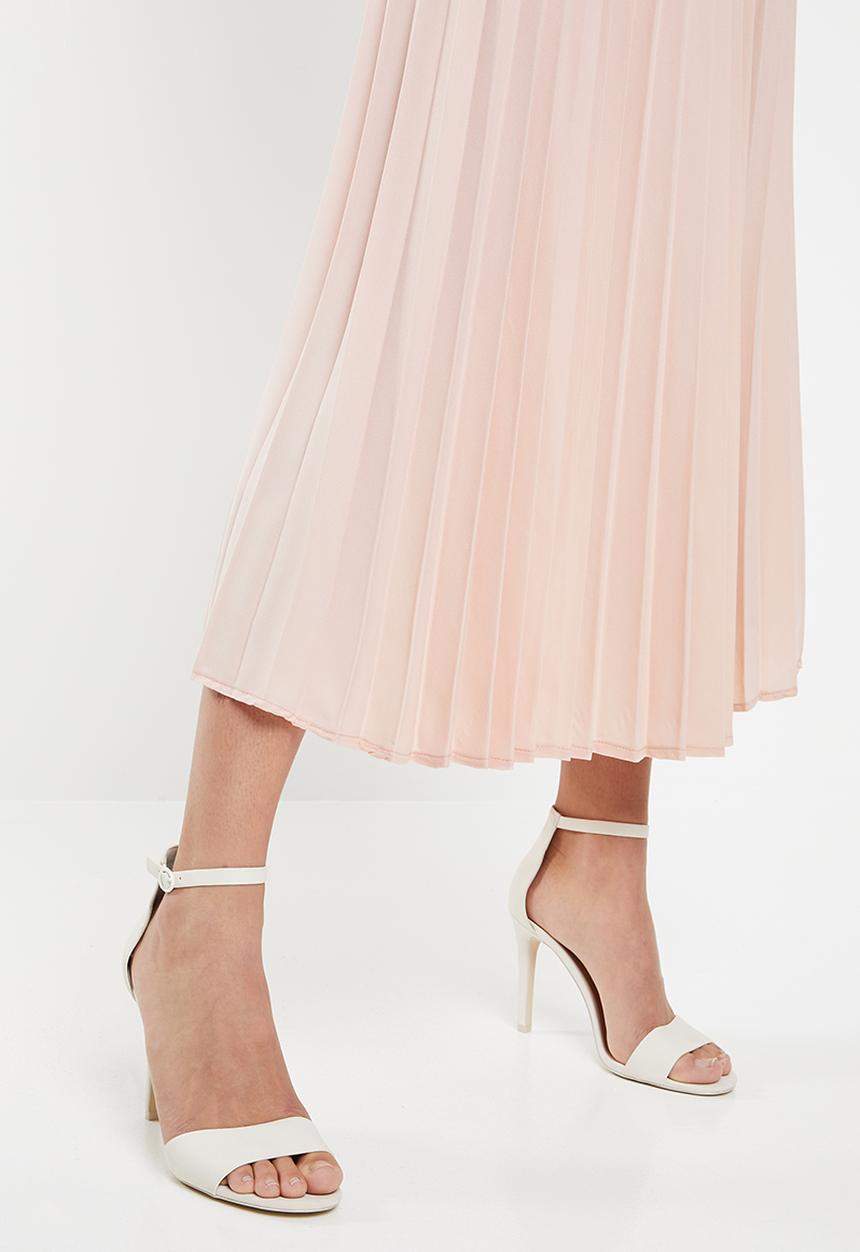 edit - Pleated maxi skirt - pink