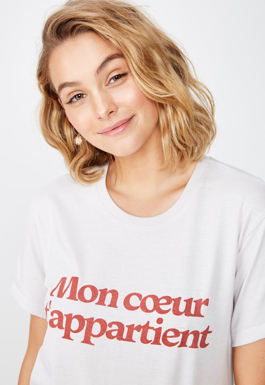 Cotton On - Classic slogan T-shirt - grey 