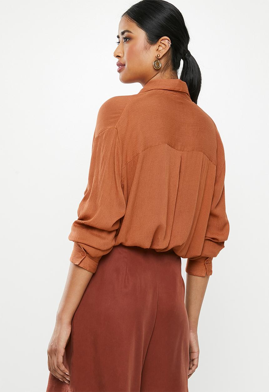 Missguided - Safari shirt - brown