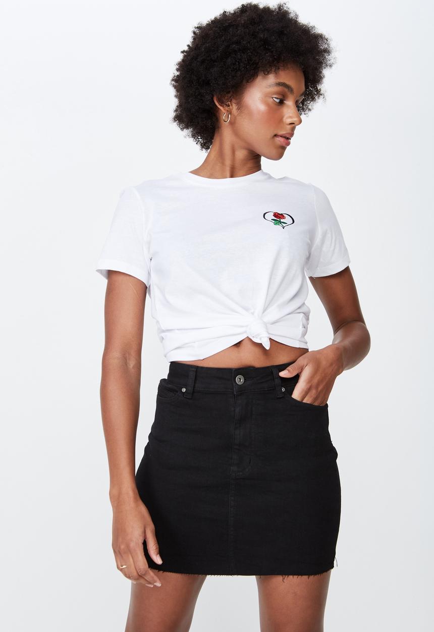 Factorie - Malibu stretch skirt - black