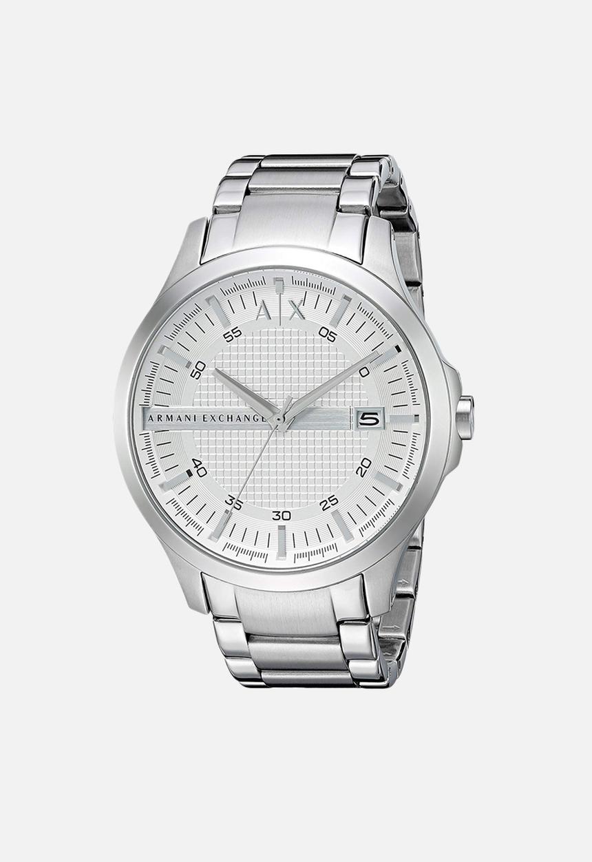 Armani Exchange - Analog watch 0 jwl ss metal bracelet - silver