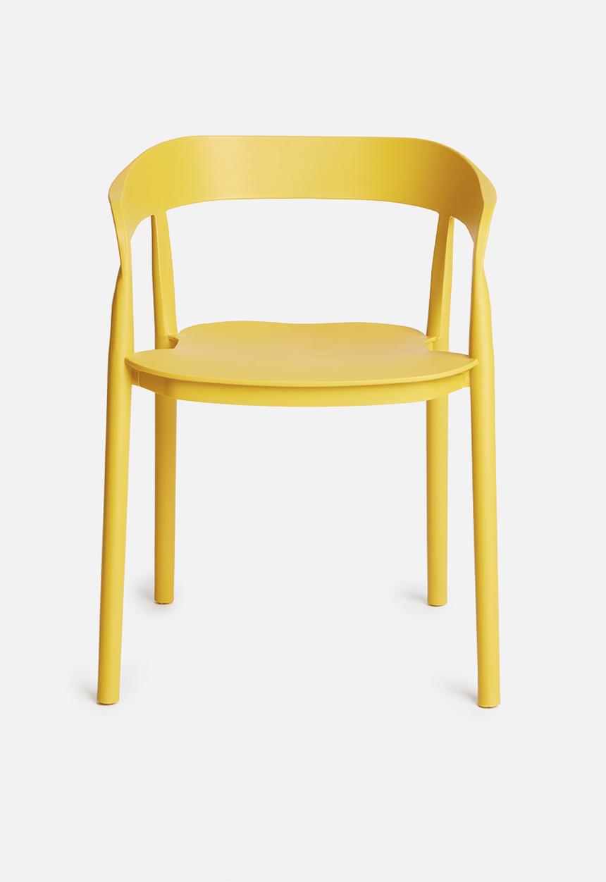 Sixth Floor - Luna chair - mustard