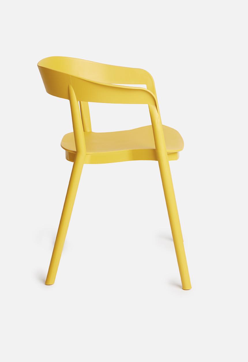 Sixth Floor - Luna chair - mustard