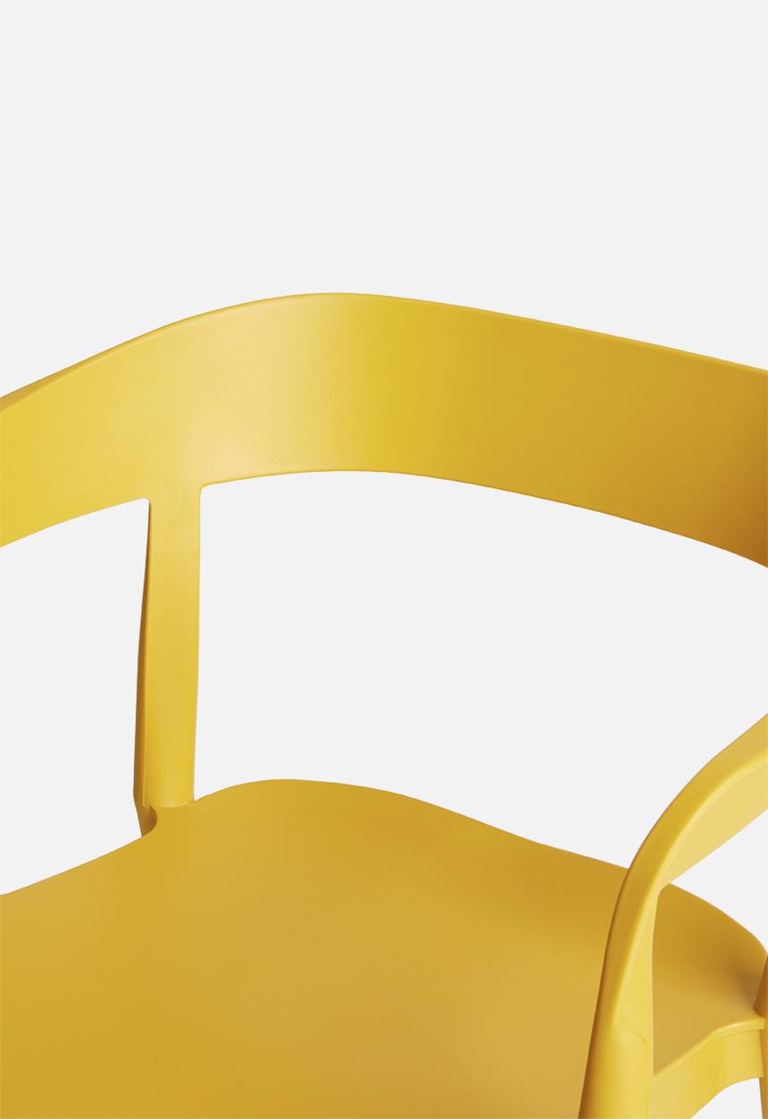 Sixth Floor - Luna chair - mustard