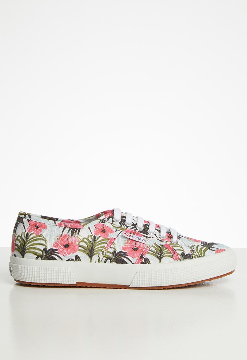 SUPERGA - Superga 2750 fantasy cotu hibiscus prints - white/fuschia