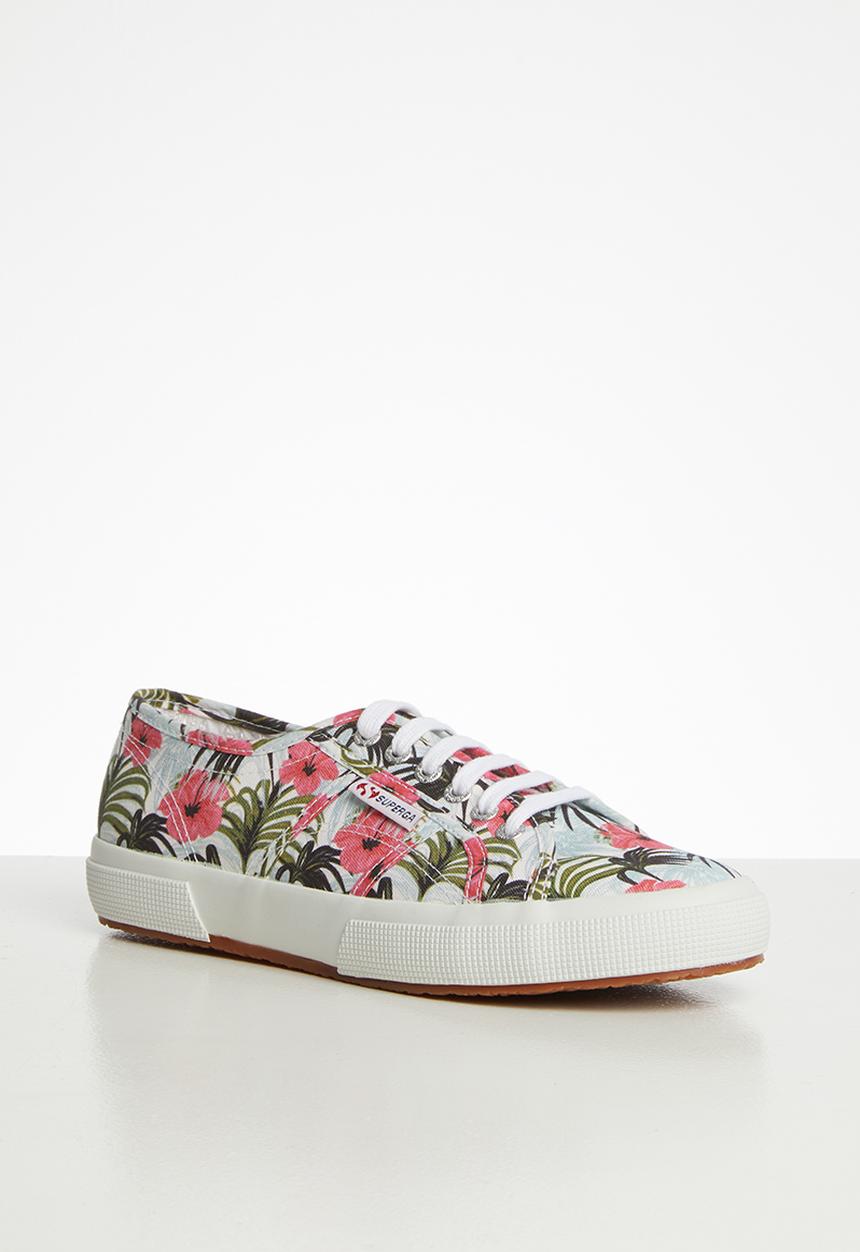 SUPERGA - Superga 2750 fantasy cotu hibiscus prints - white/fuschia