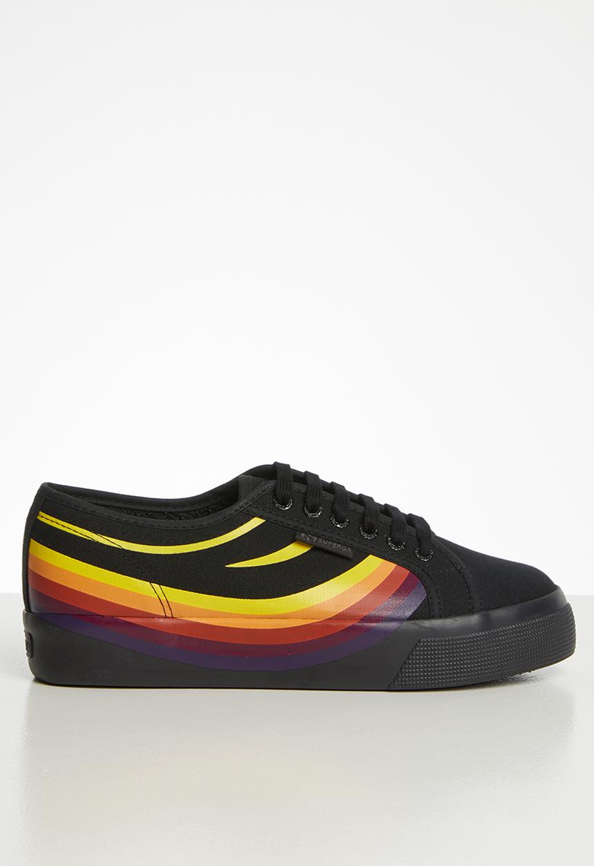 SUPERGA - Superga 2730 cotu swallow print - black/orange