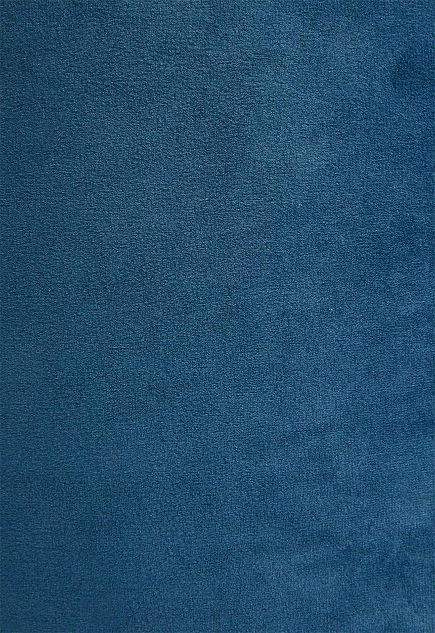 Sixth Floor - Velvet barrel lampshade - blue
