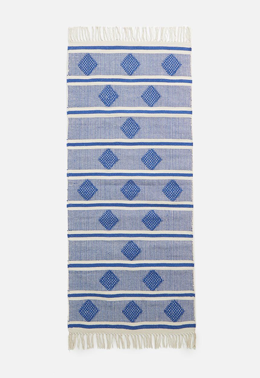 Sixth Floor - Blue diamond runner - blue