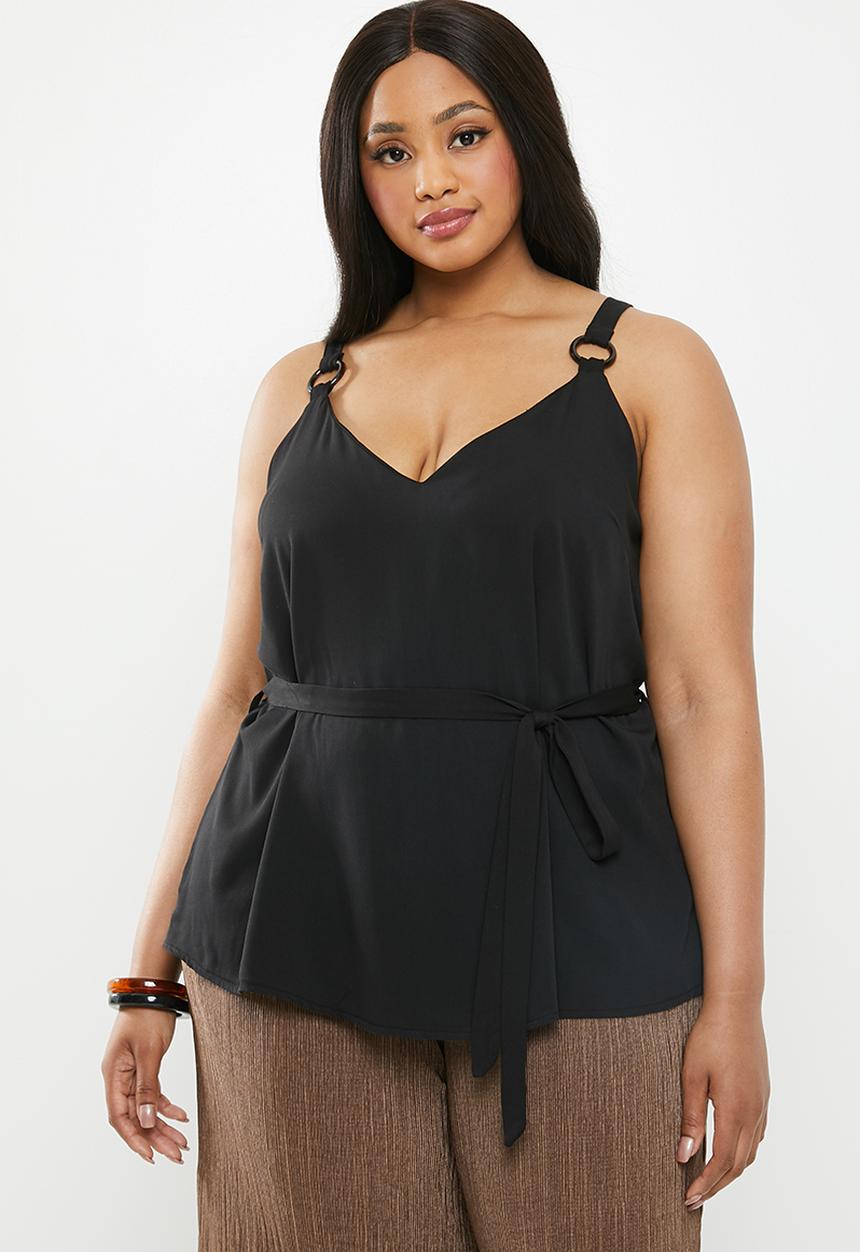 Superbalist - Ring detail cami - black