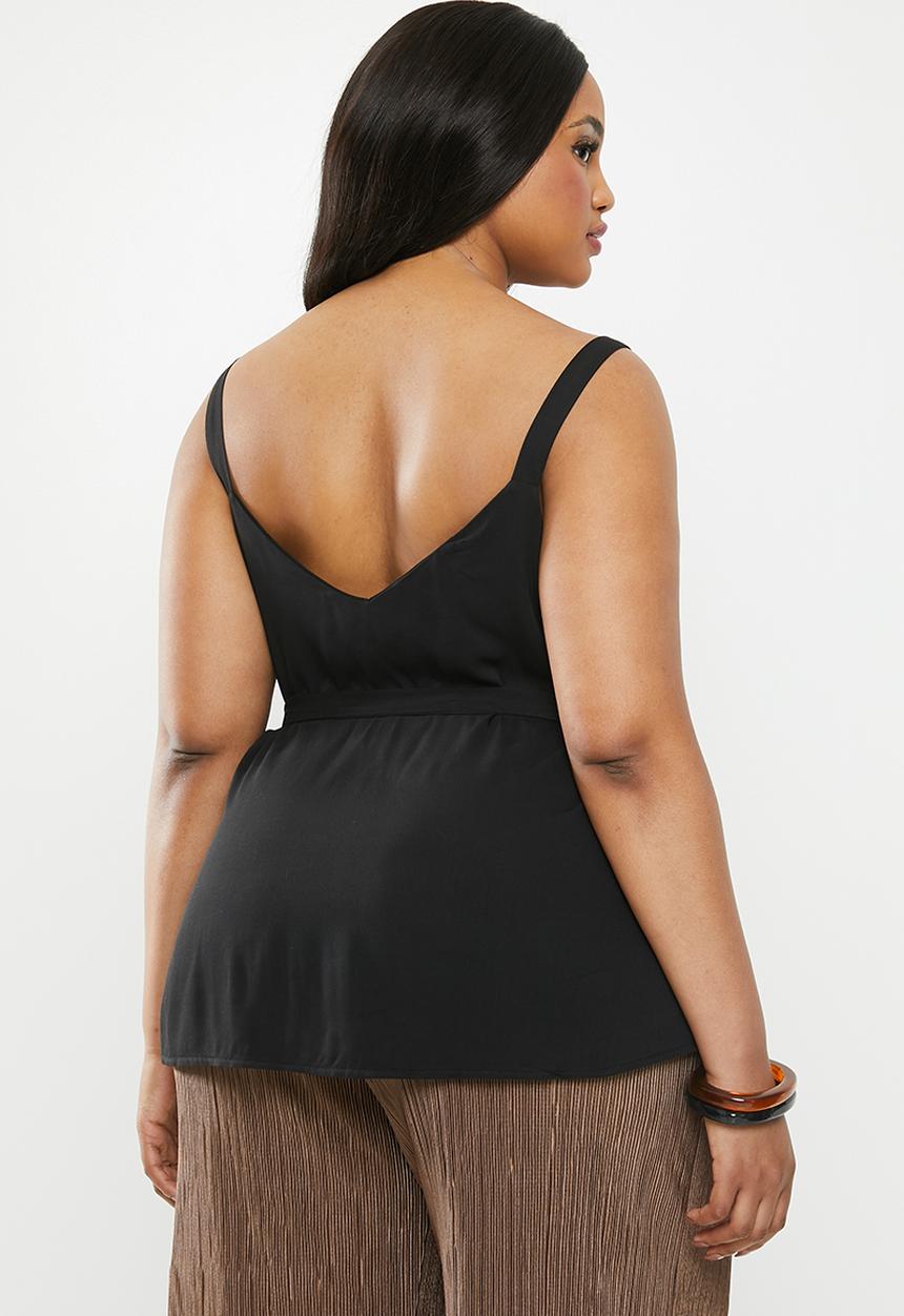 Superbalist - Ring detail cami - black