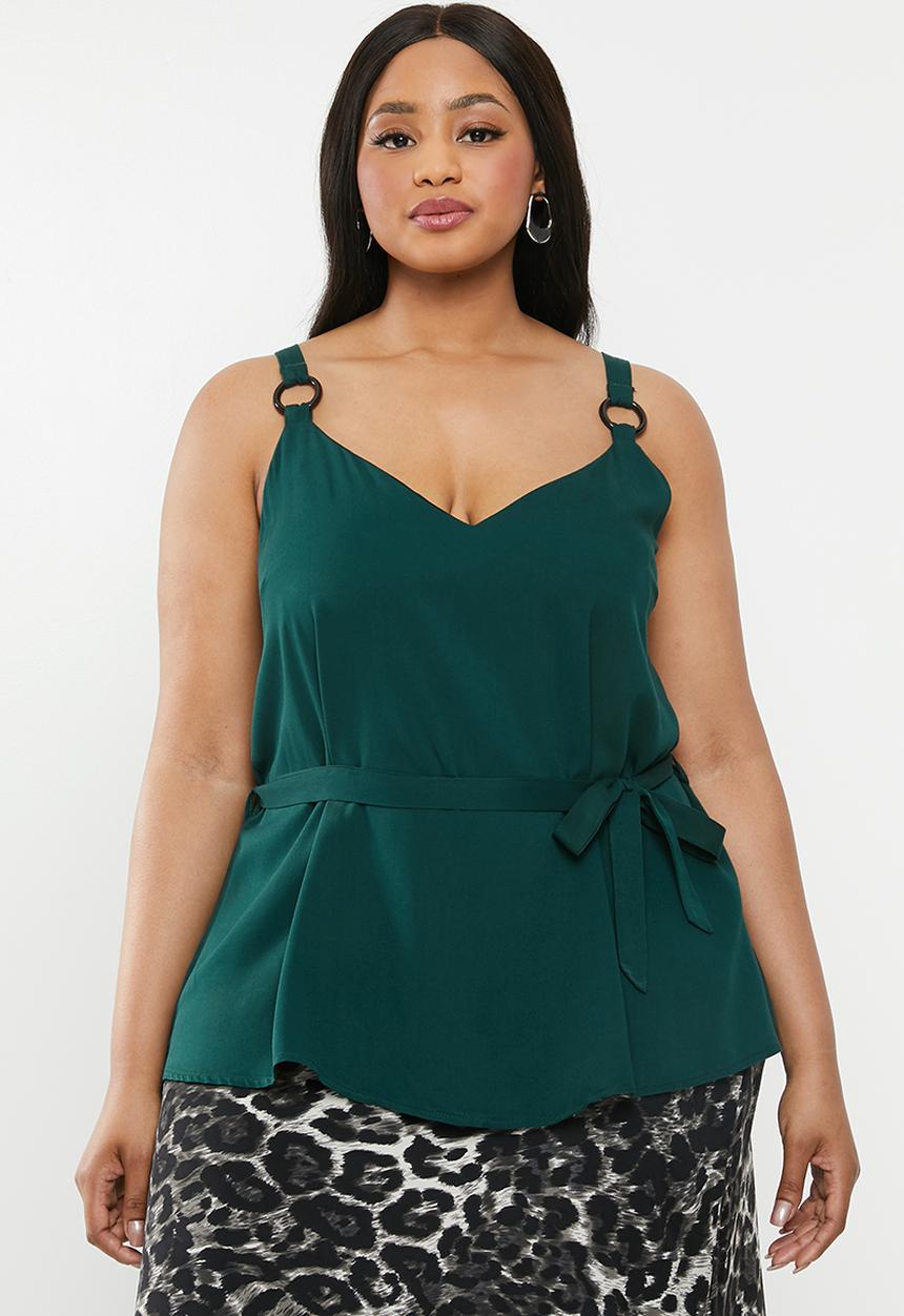 Superbalist - Ring detail cami - green
