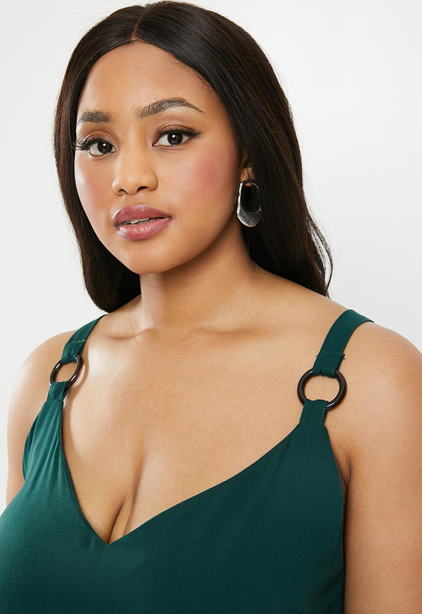 Superbalist - Ring detail cami - green
