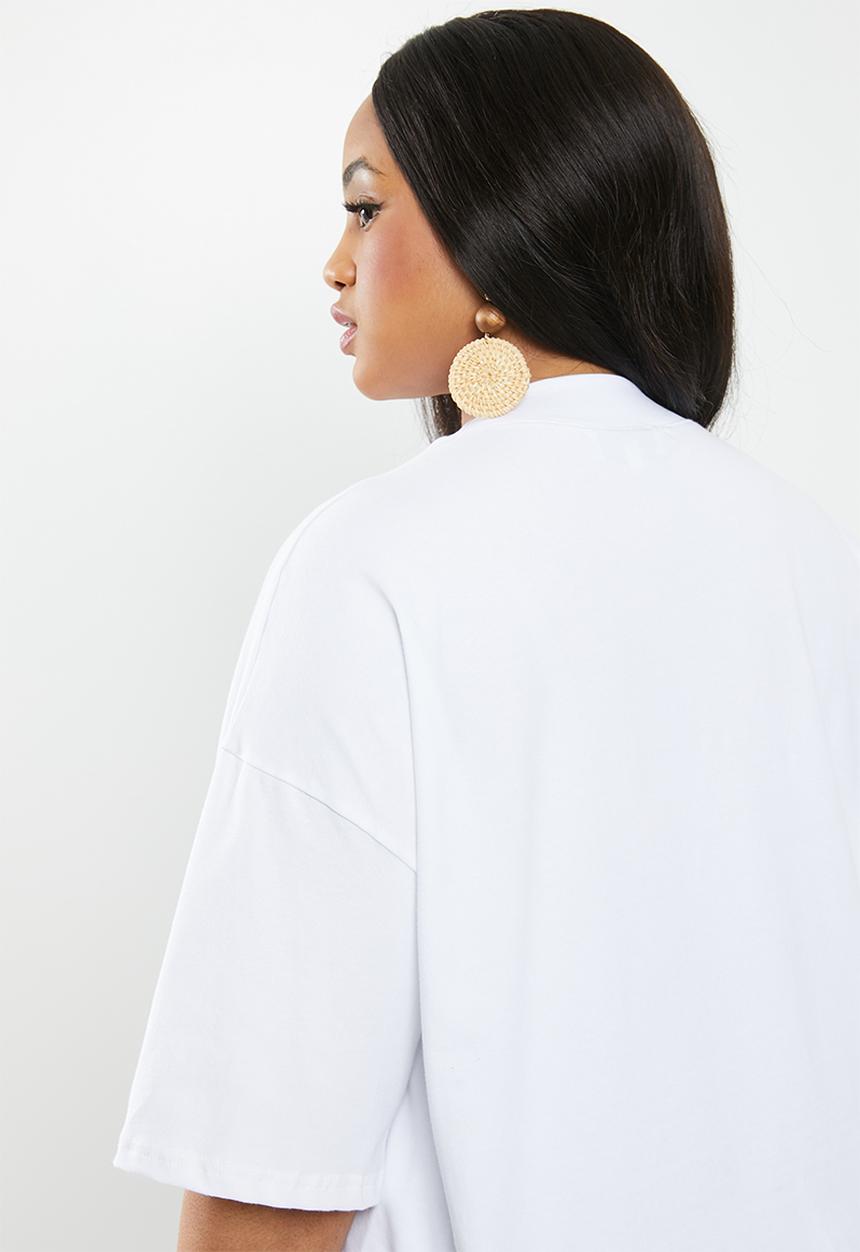Superbalist - High neck tee (plus) - white