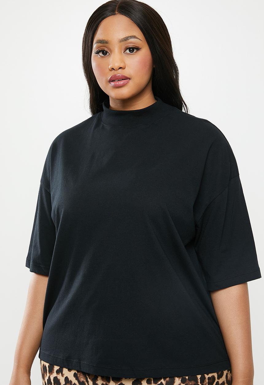 Superbalist - High neck tee (plus) - black
