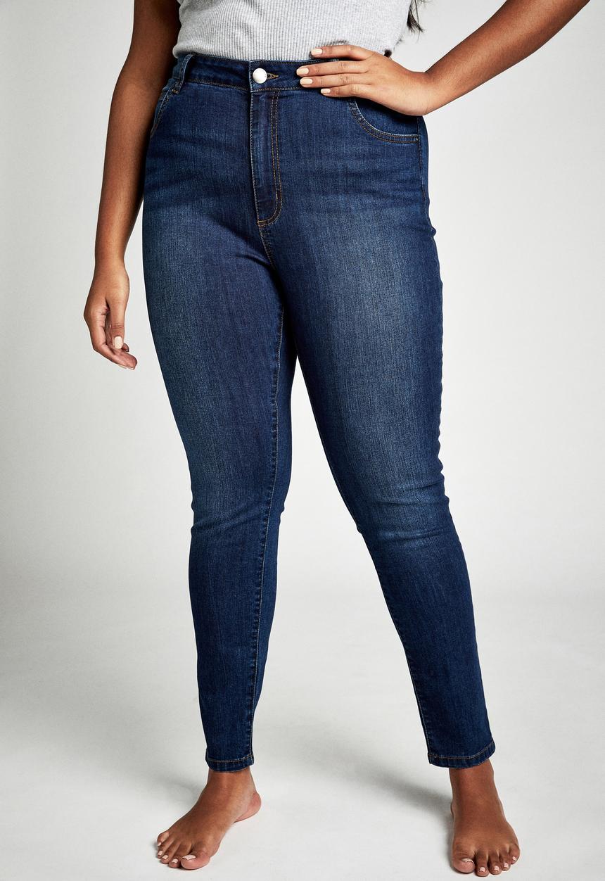 Cotton On - Curve Adrianna skinny jeans - blue