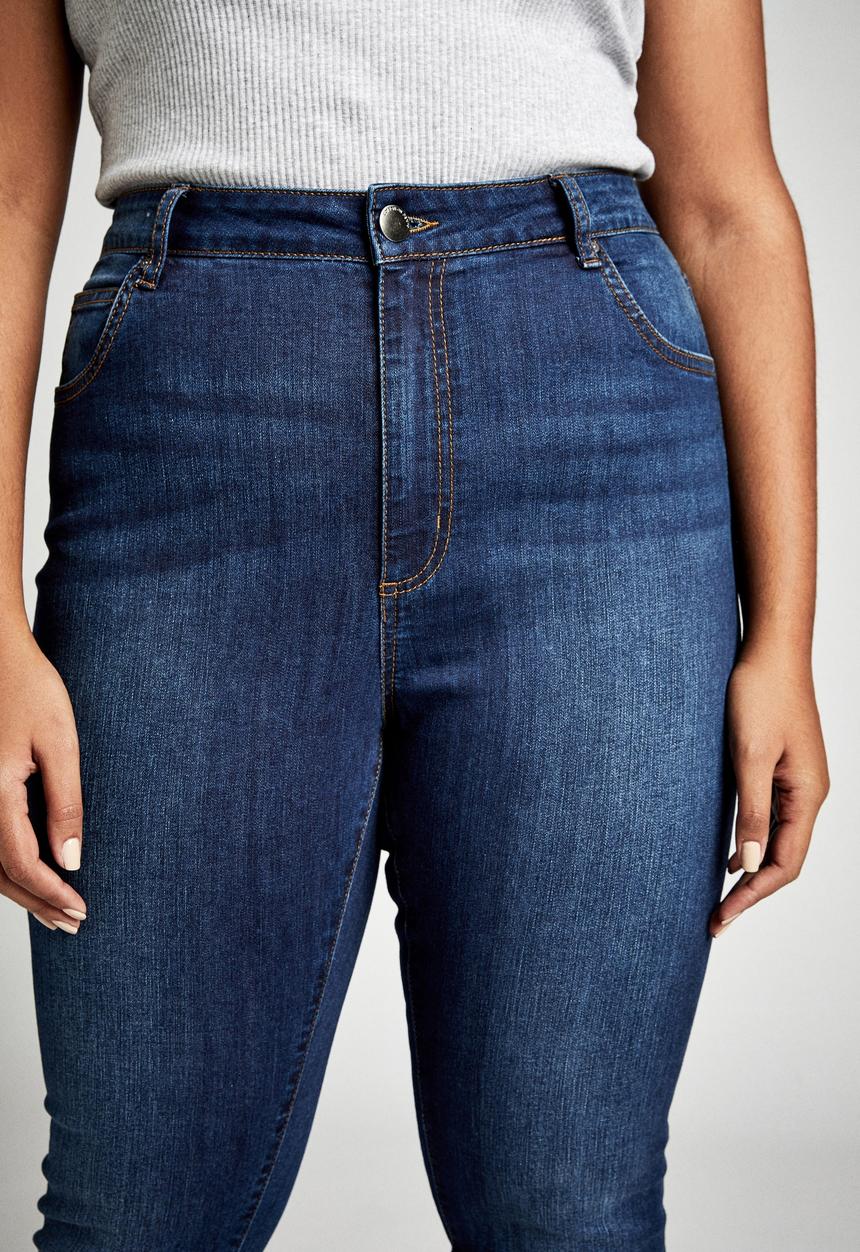 Cotton On - Curve Adrianna skinny jeans - blue