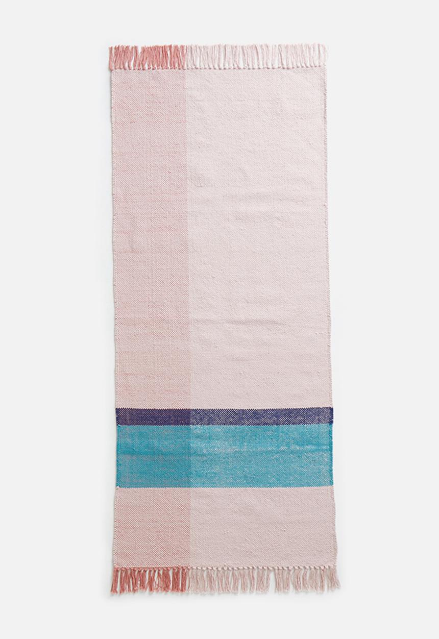 Sixth Floor - Basil colour block woven runner - multi