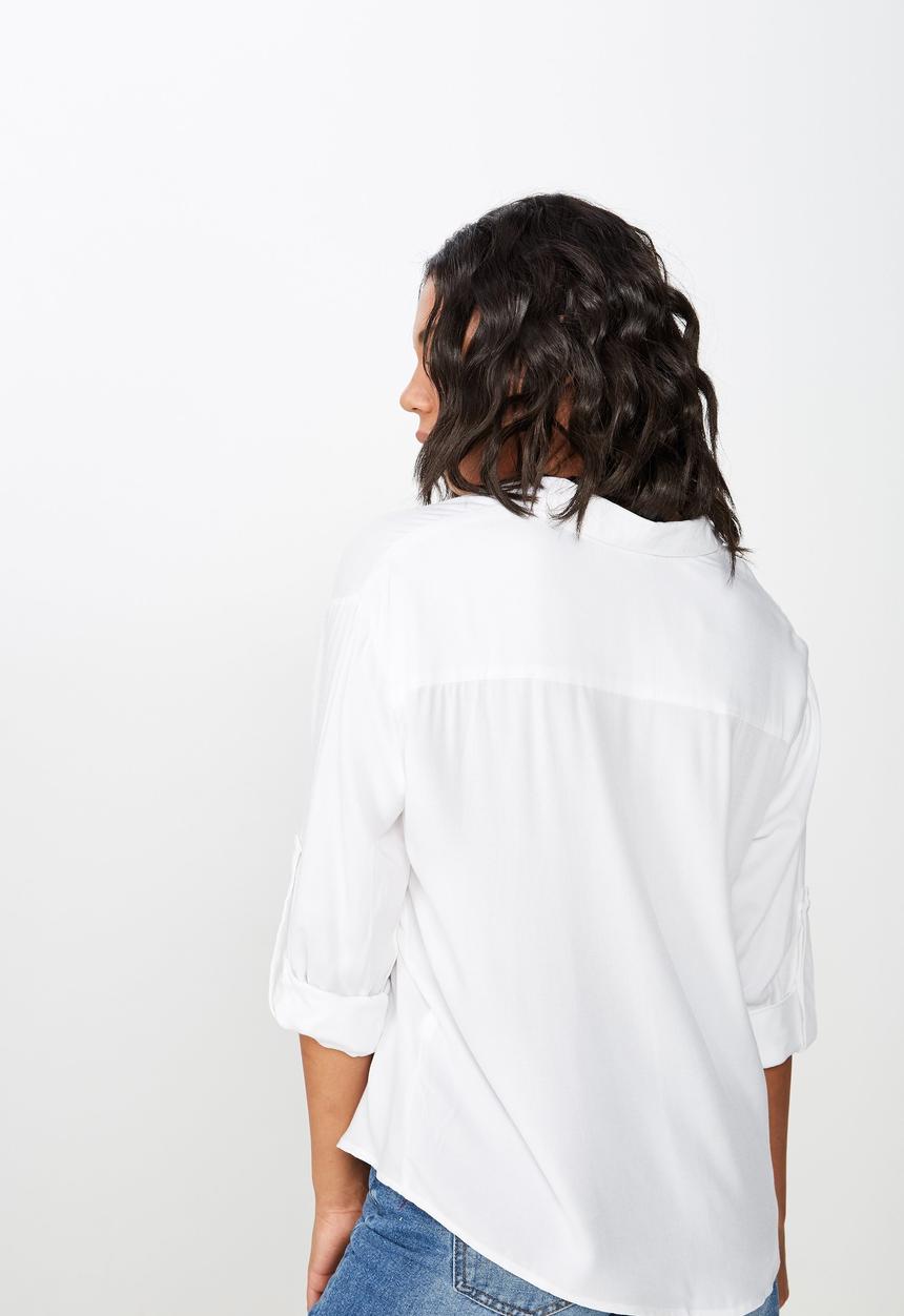 Cotton On - Lisa popover blouse - white