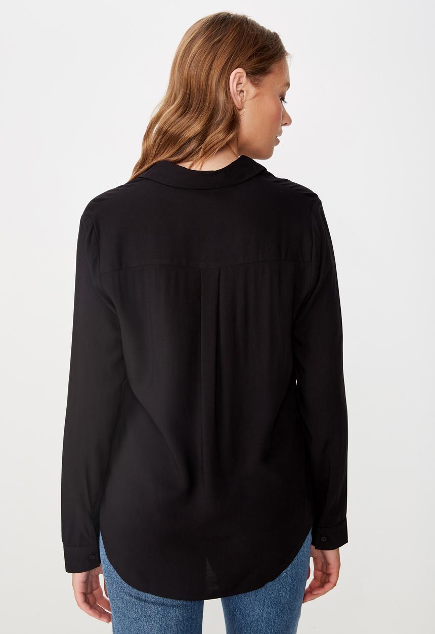 Cotton On - Rachel everyday shirt - black
