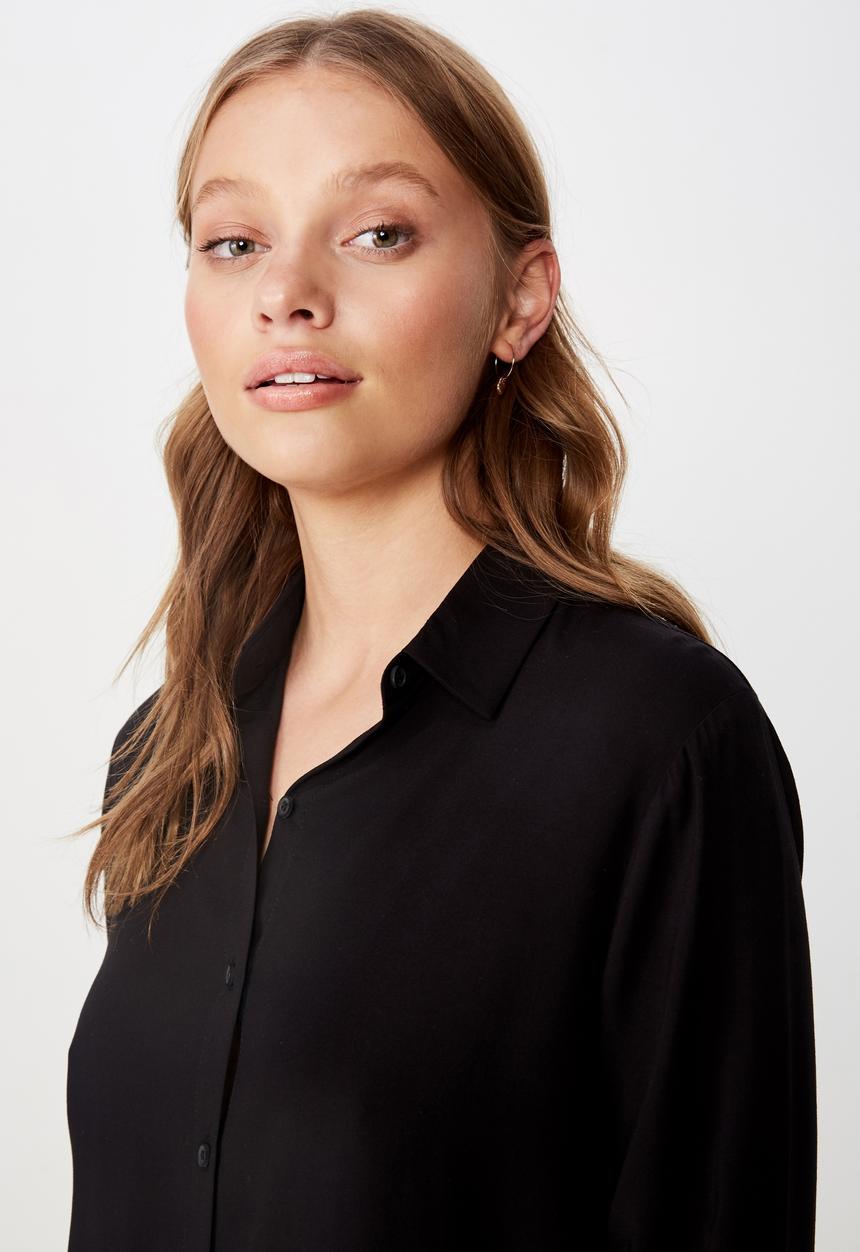 Cotton On - Rachel everyday shirt - black