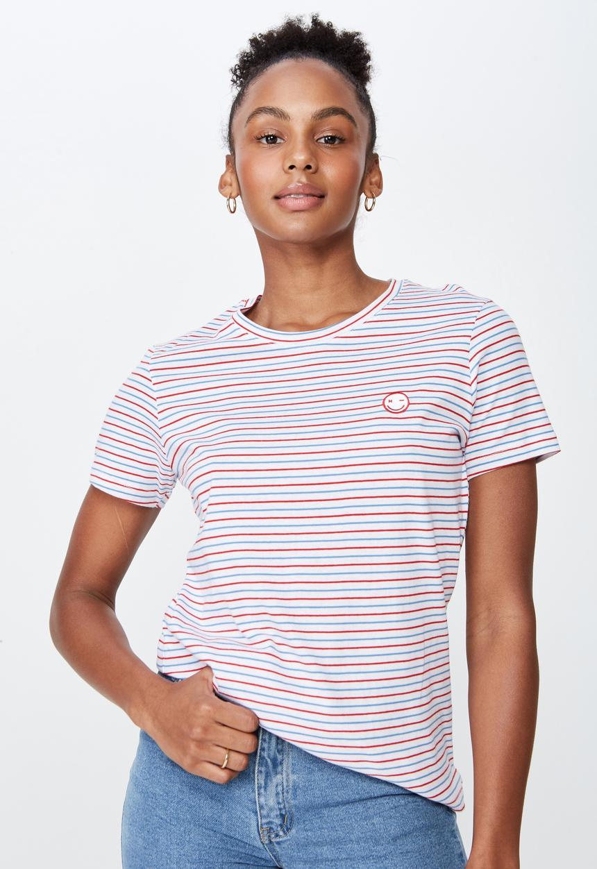 Factorie - Basic graphic T-shirt embroidery - multi