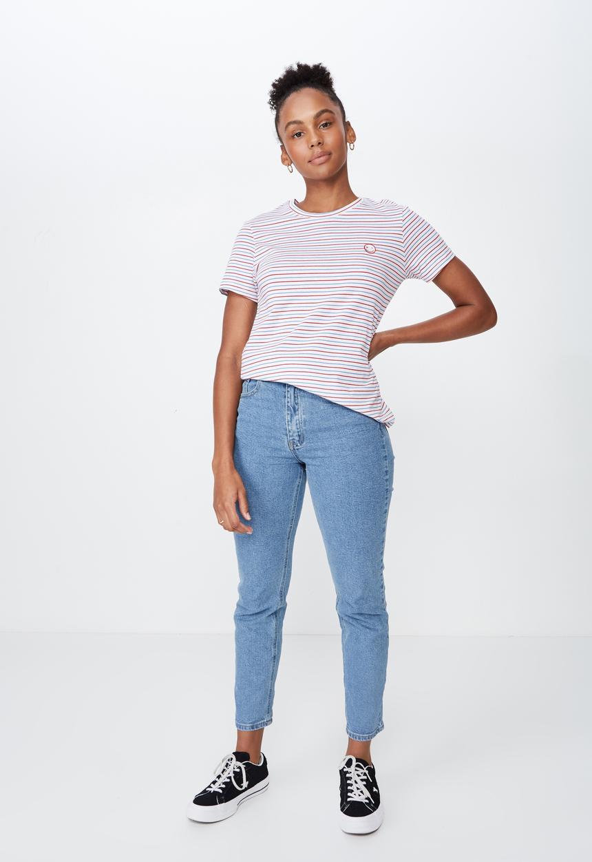 Factorie - Basic graphic T-shirt embroidery - multi