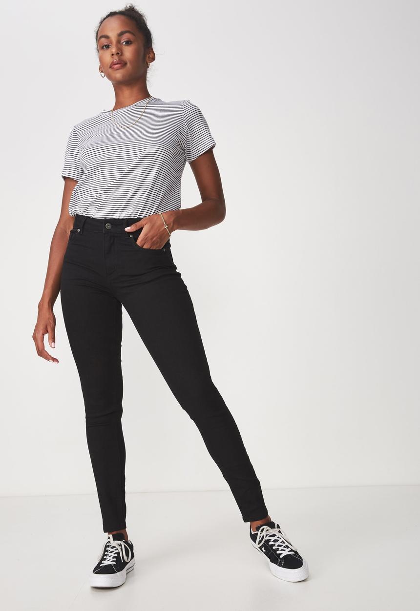 Factorie - The skinny mid rise jeans - black