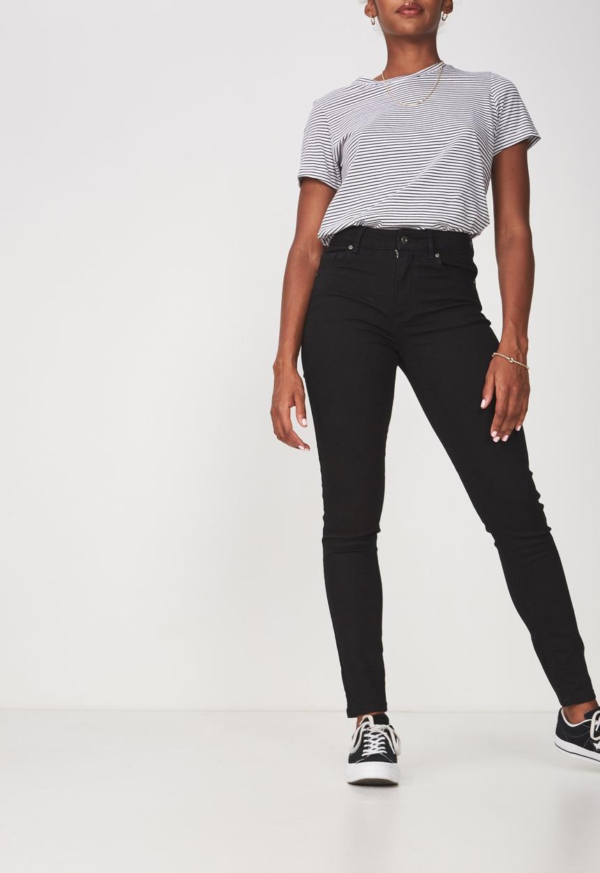 Factorie - The skinny mid rise jeans - black
