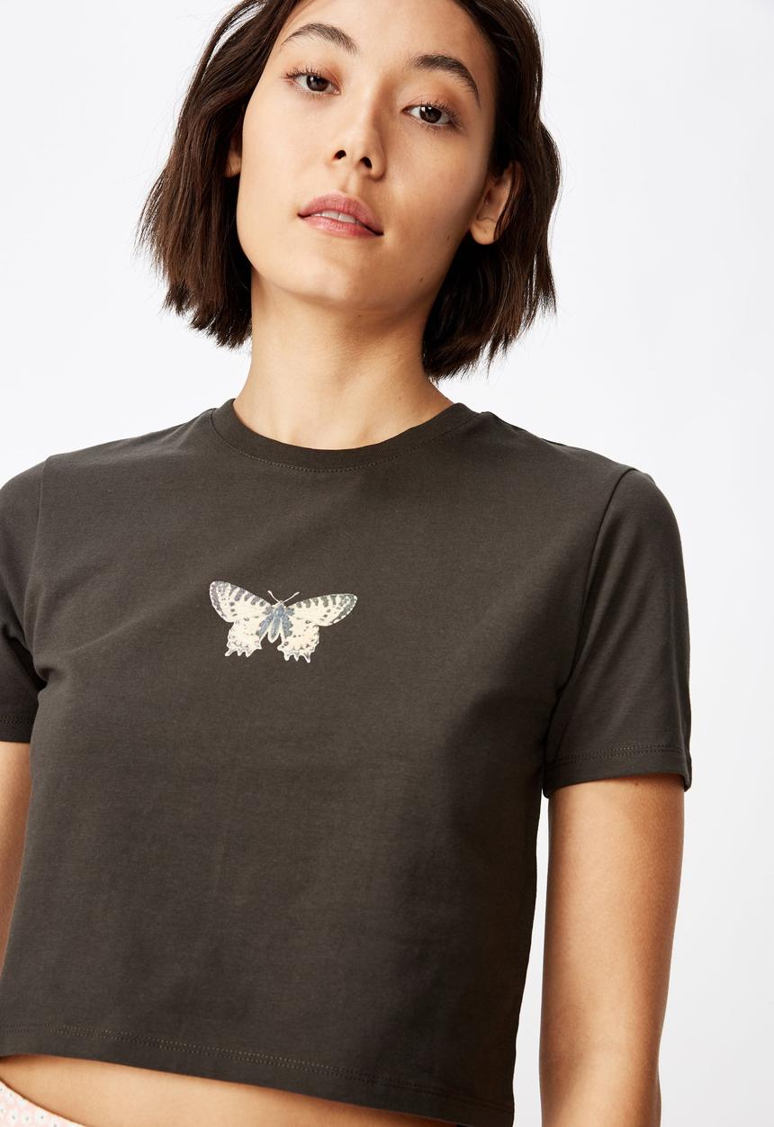 Factorie - Fitted graphic T-shirt - black 