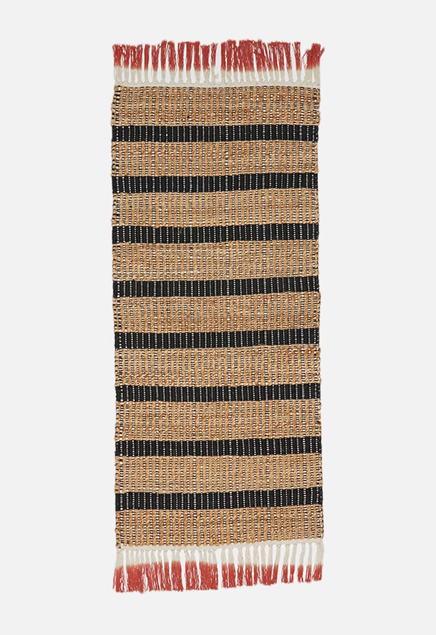 Sixth Floor - Koleji jute runner - natural & black