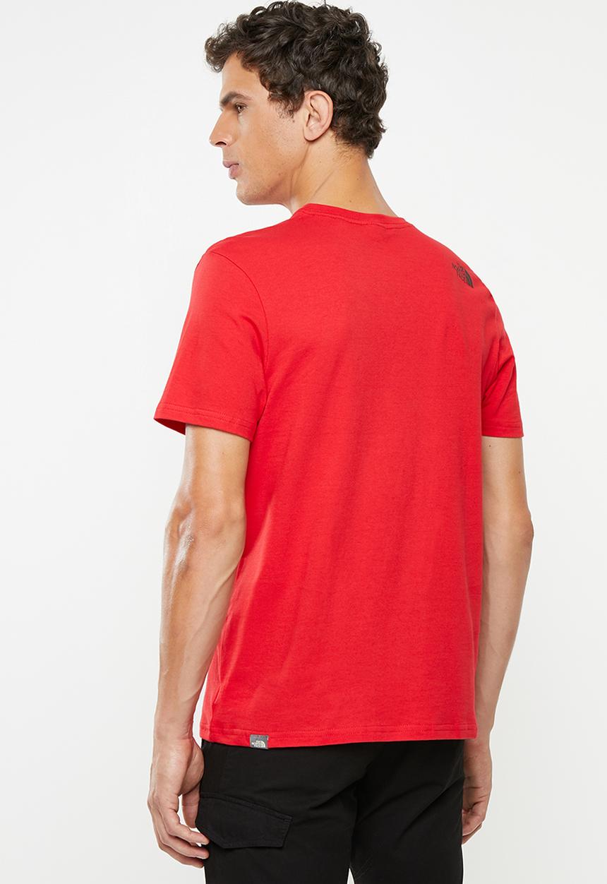 The North Face - Short sleeve simple dome tee - red