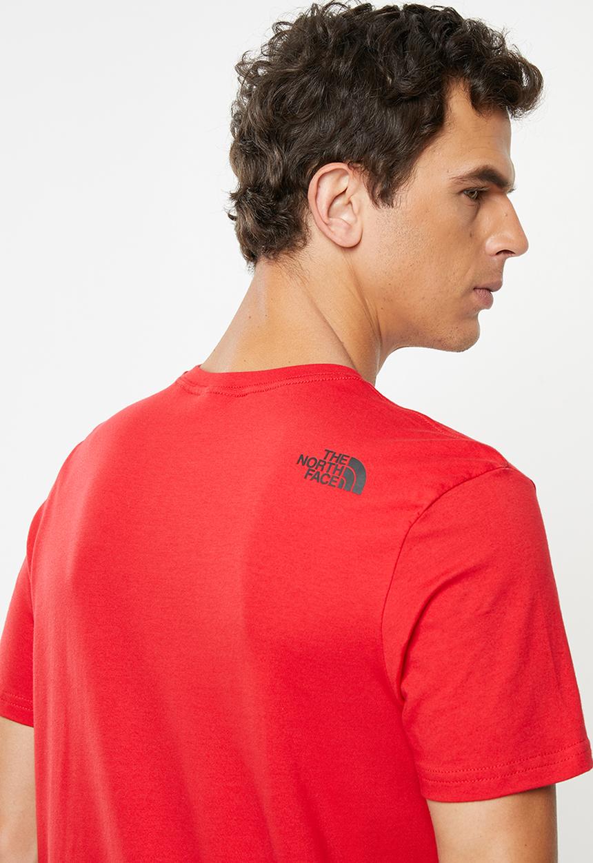 The North Face - Short sleeve simple dome tee - red