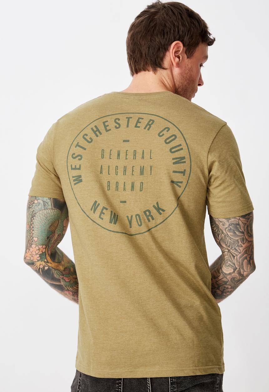 Cotton On - General alchemy Tbar moto T-shirt - khaki