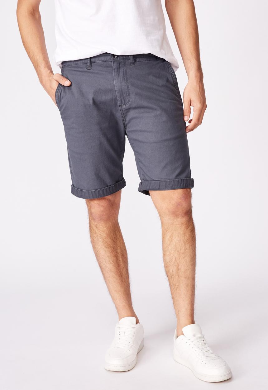 Cotton On - Washed chino short - navy