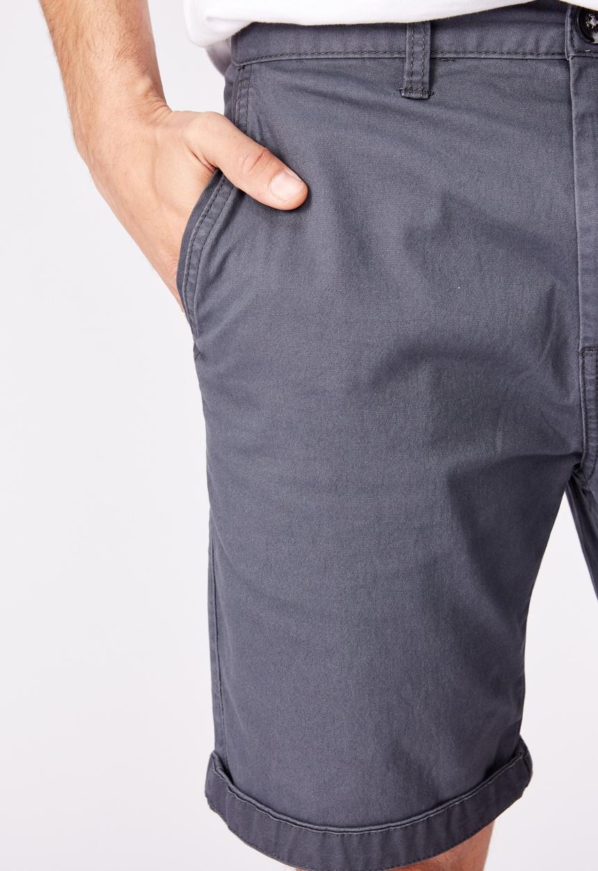 Cotton On - Washed chino short - navy