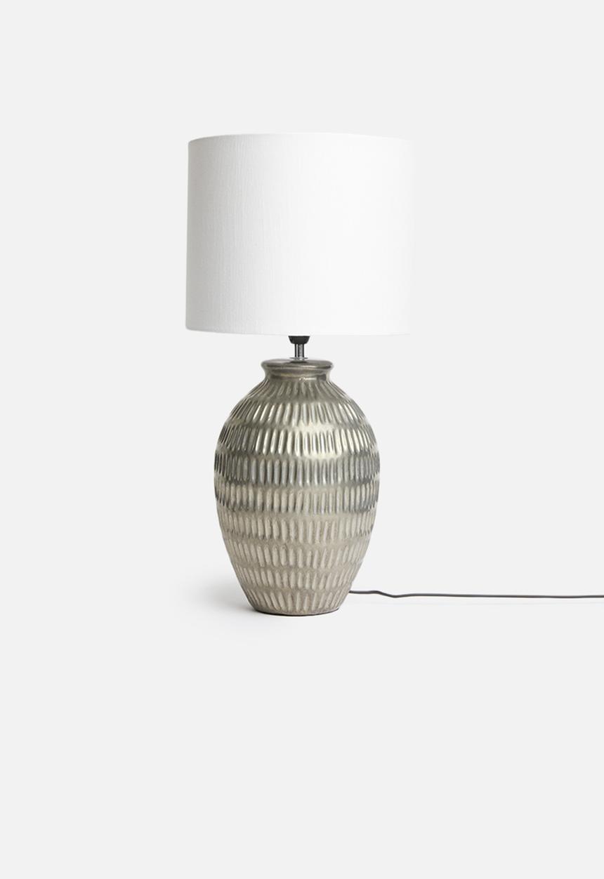 Sixth Floor - Chisel lamp base - gunmetal 
