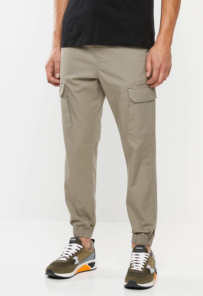 Superbalist - Cuffed utility woven jogger - neutral