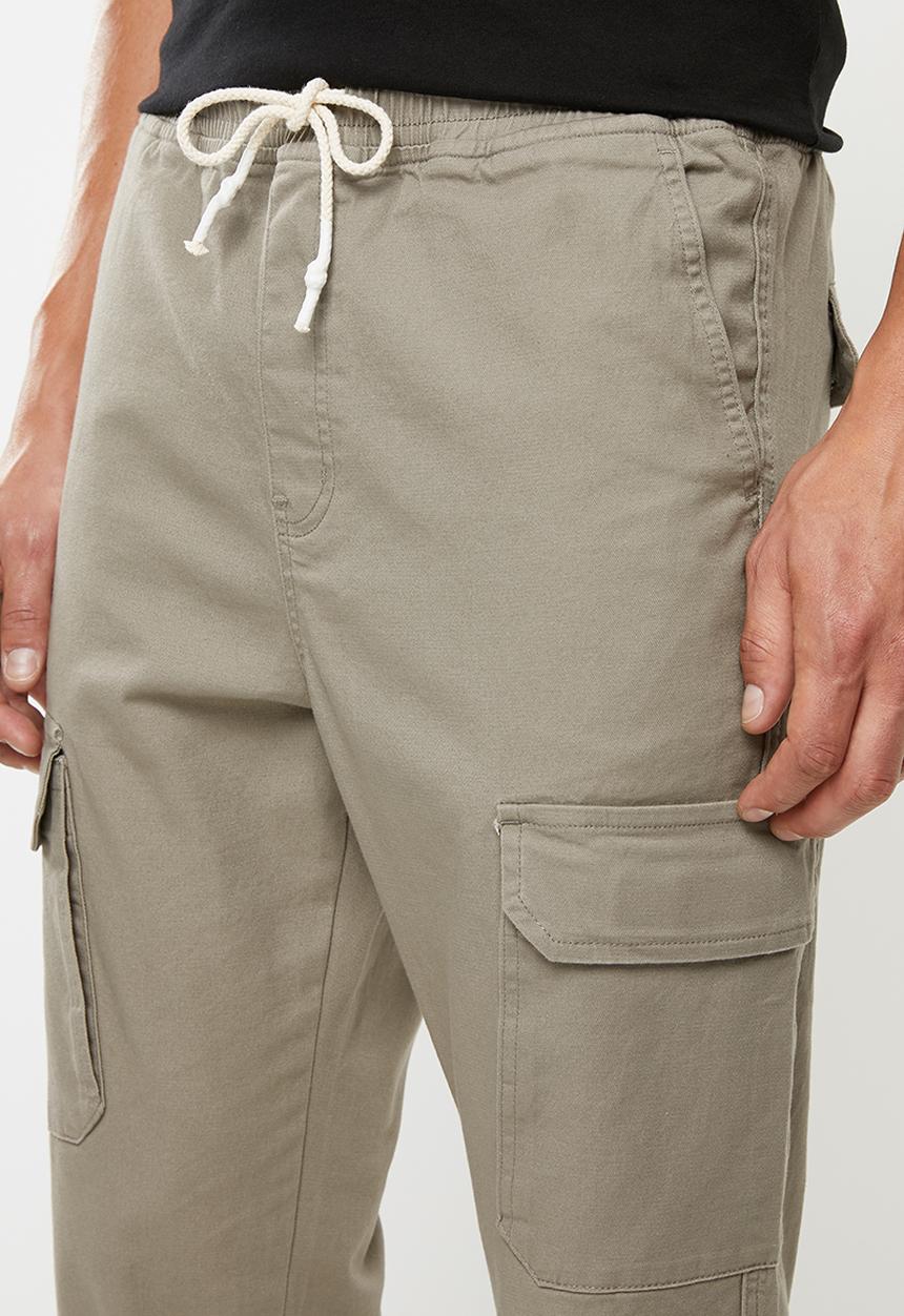 Superbalist - Cuffed utility woven jogger - neutral