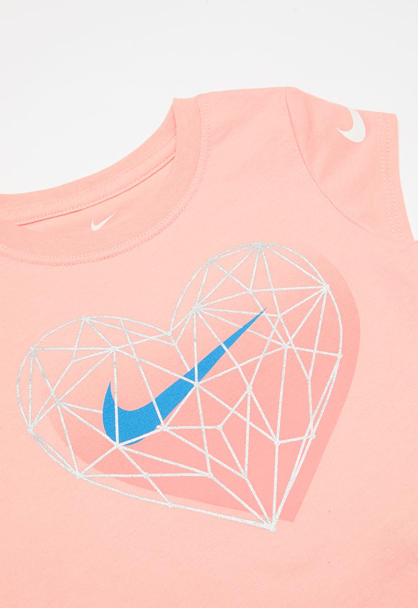 Nike - Nike girls geo heart modern tee - pink 